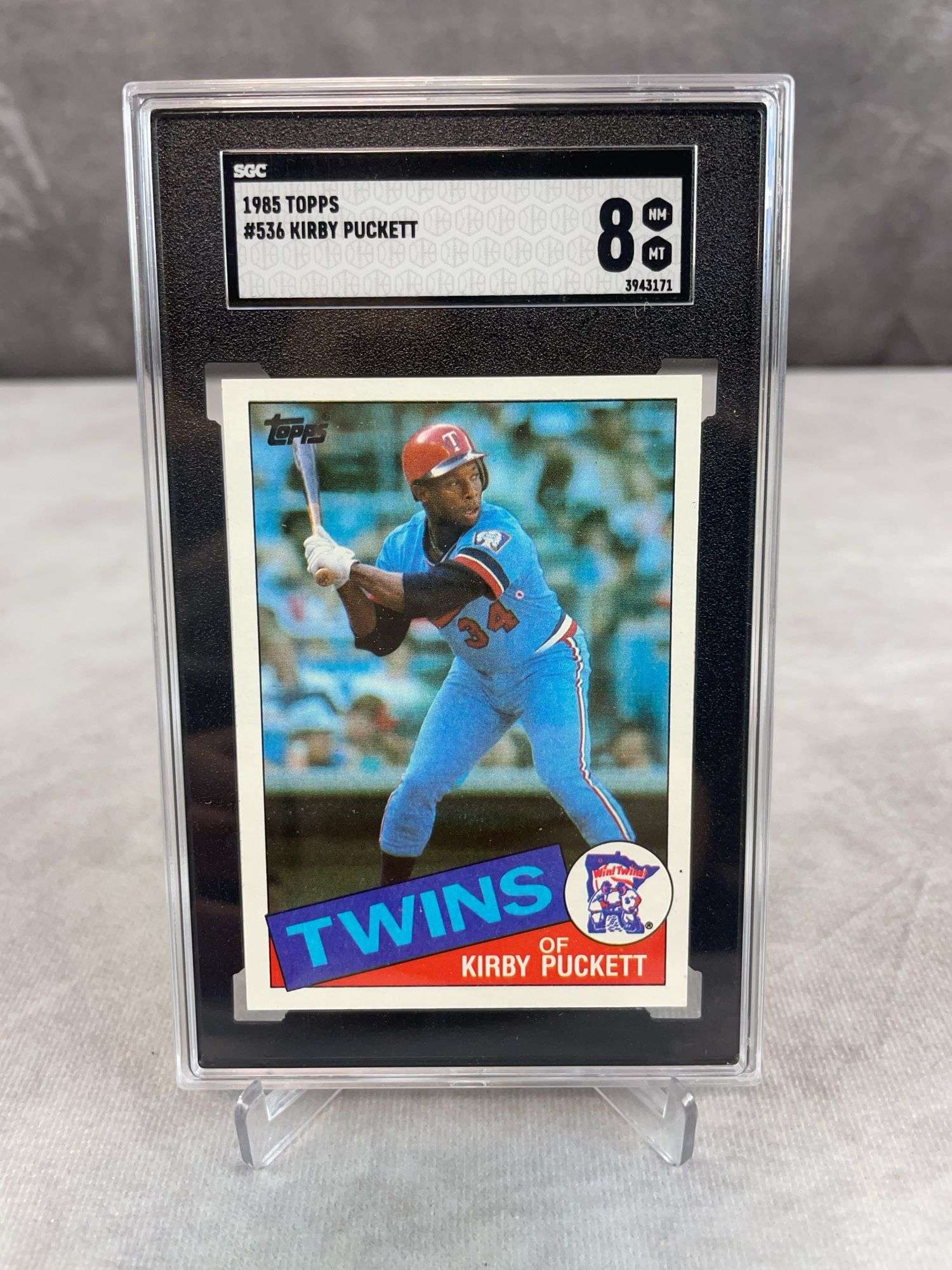 1985 Topps Kirby Puckett #536 - SGC 8