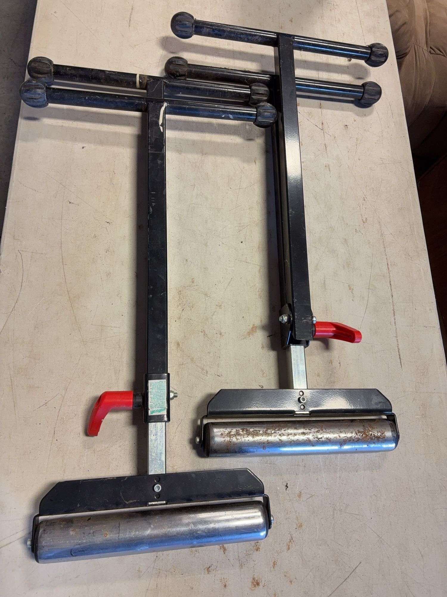 (2) Wolfcraft roller stands