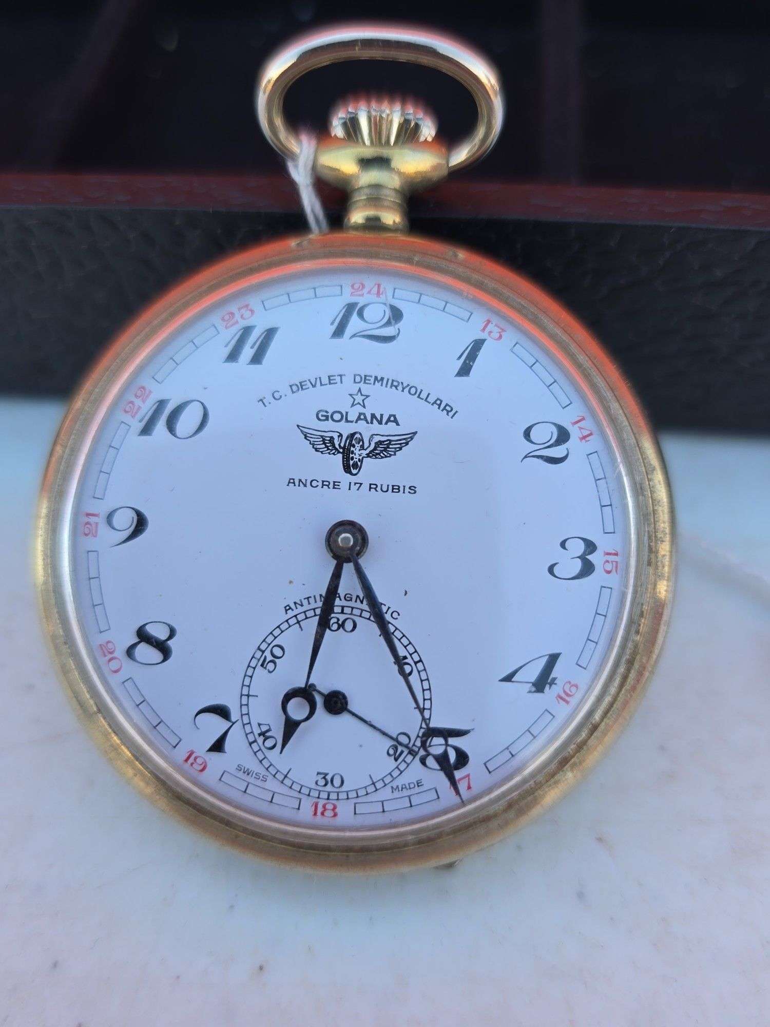 GOLANA 17 JEWEL SWISS WINDUP POCKET WATCH WORKS
