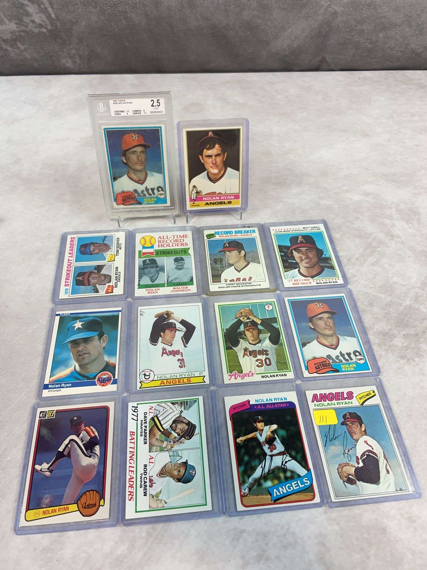 Nolan Ryan group of 14, no duplicates