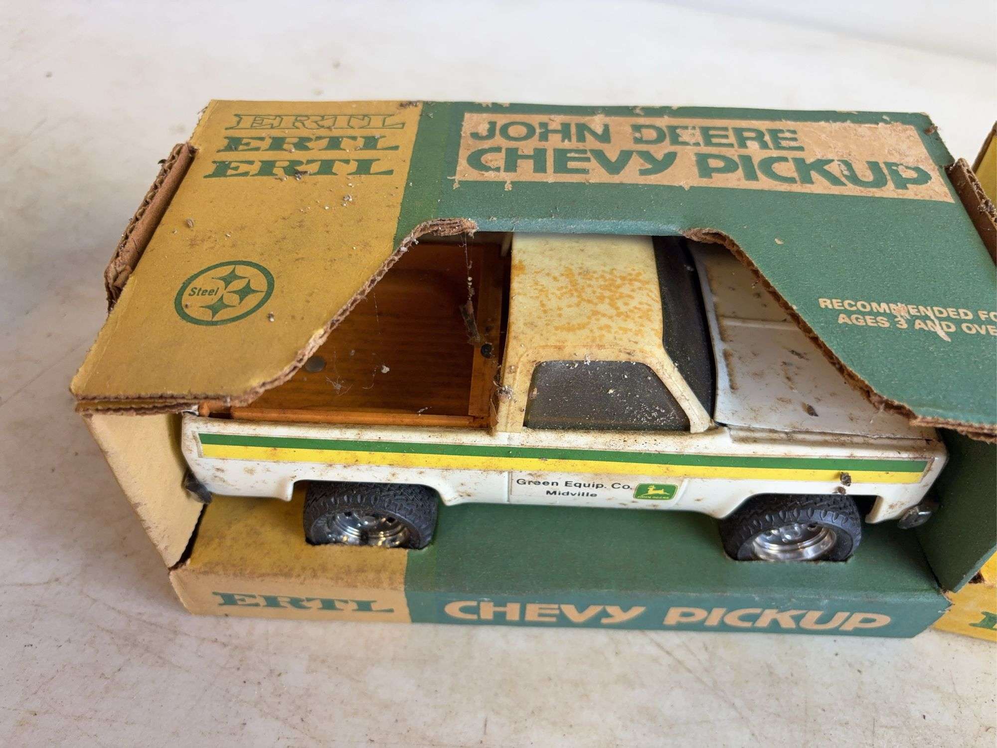 (2) John Deere model Chevy pickups - dirty