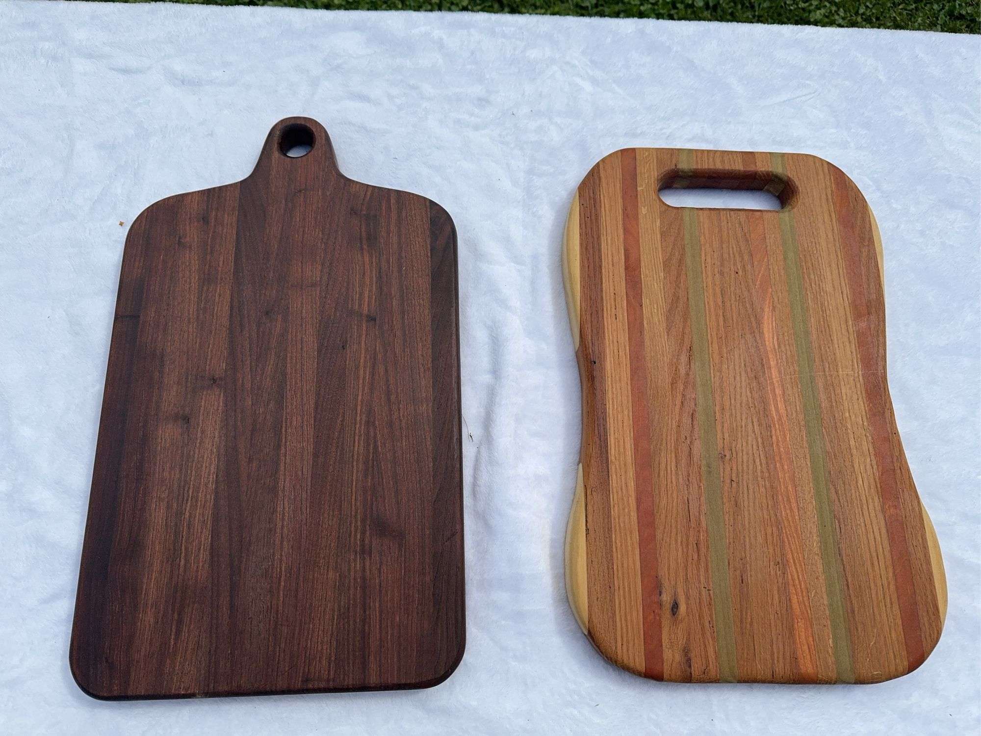 (2) Homemade Wooden Charcuterie Boards