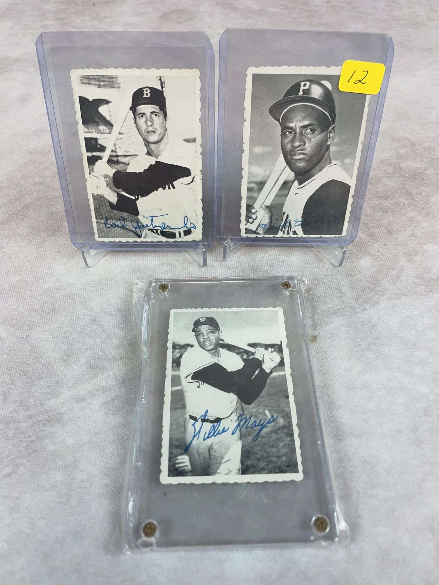 1969 Deckle Edge: Roberto Clemente, Yaz & Willie Mays