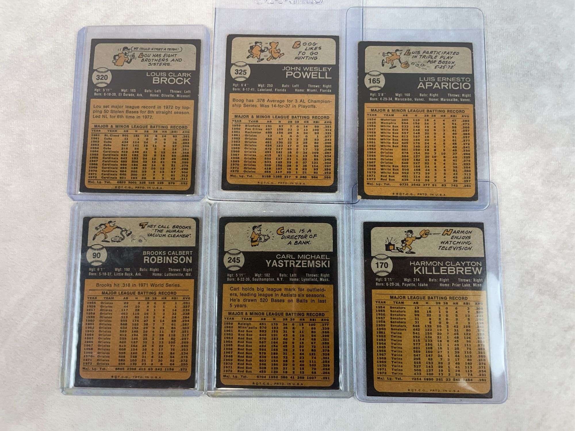 1973 Topps baseball Star lot, no duplicates, lot of 8