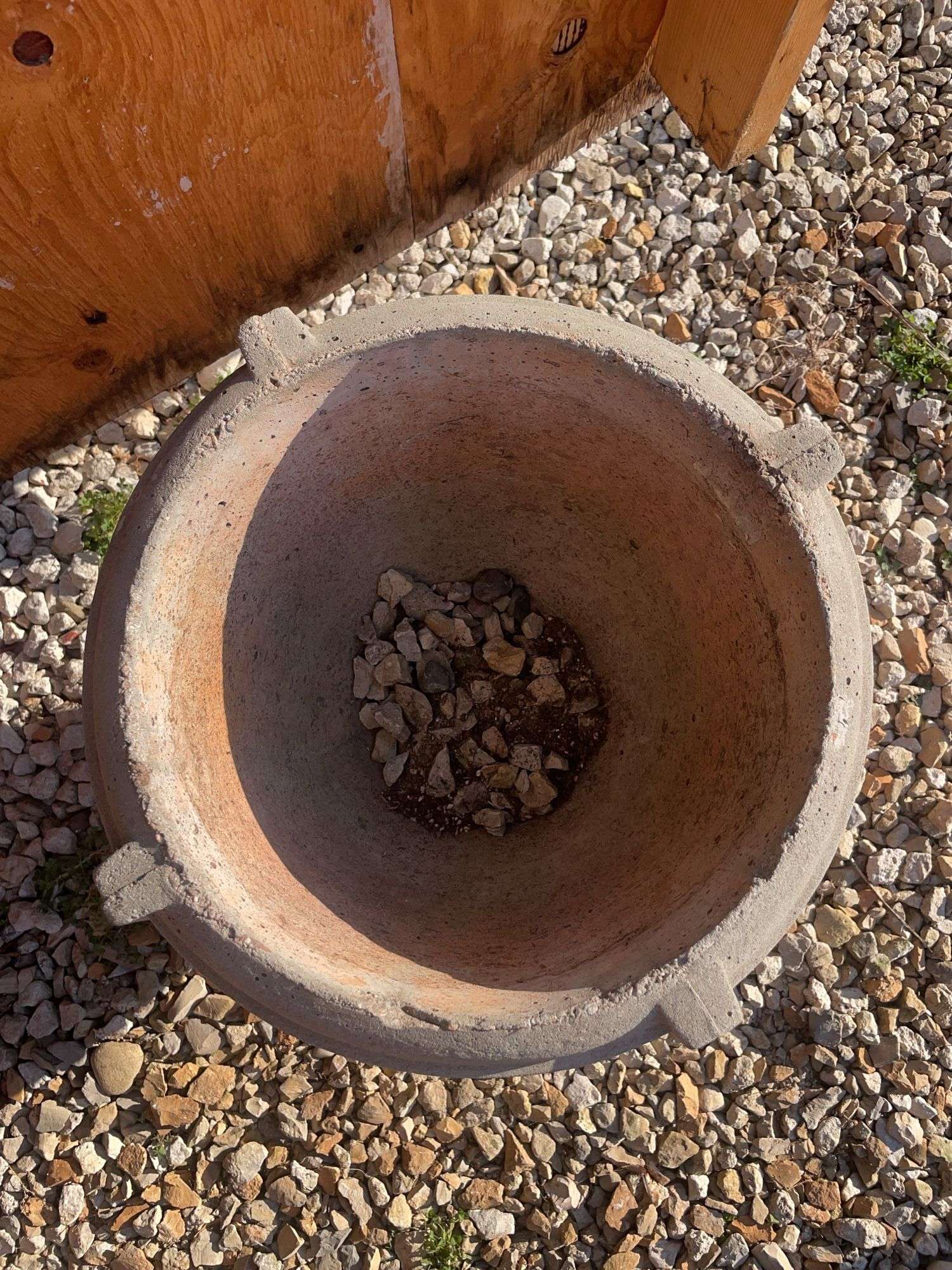 (6) planters and plant stand