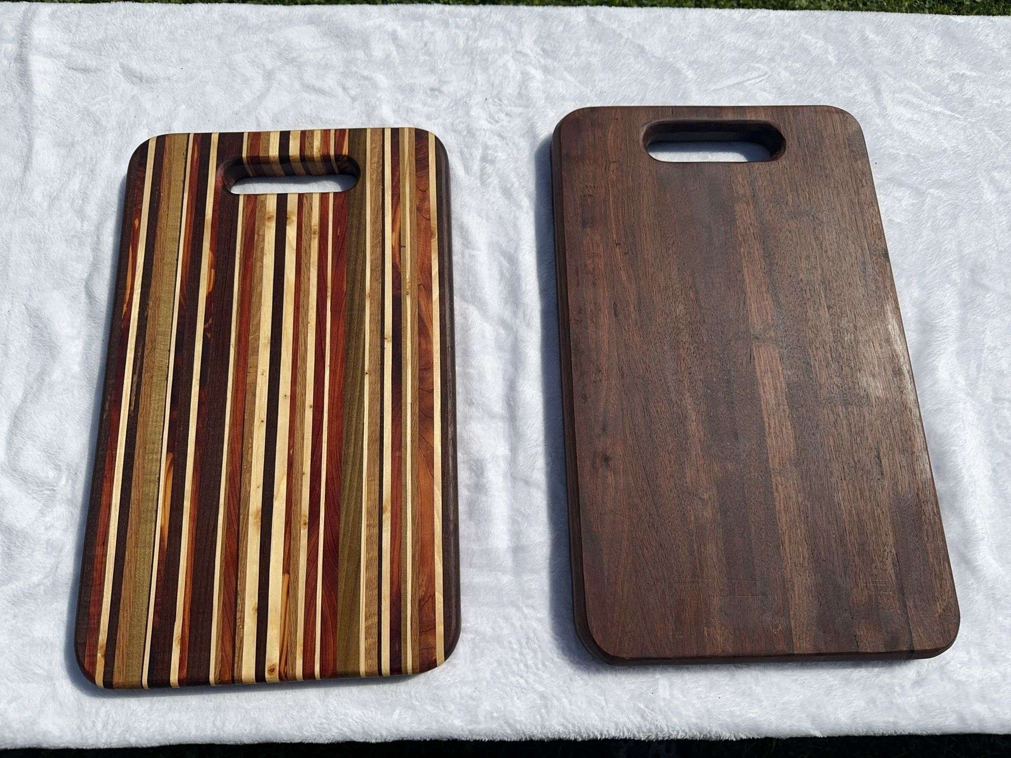 (2) Homemade Wooden Charcuterie Boards