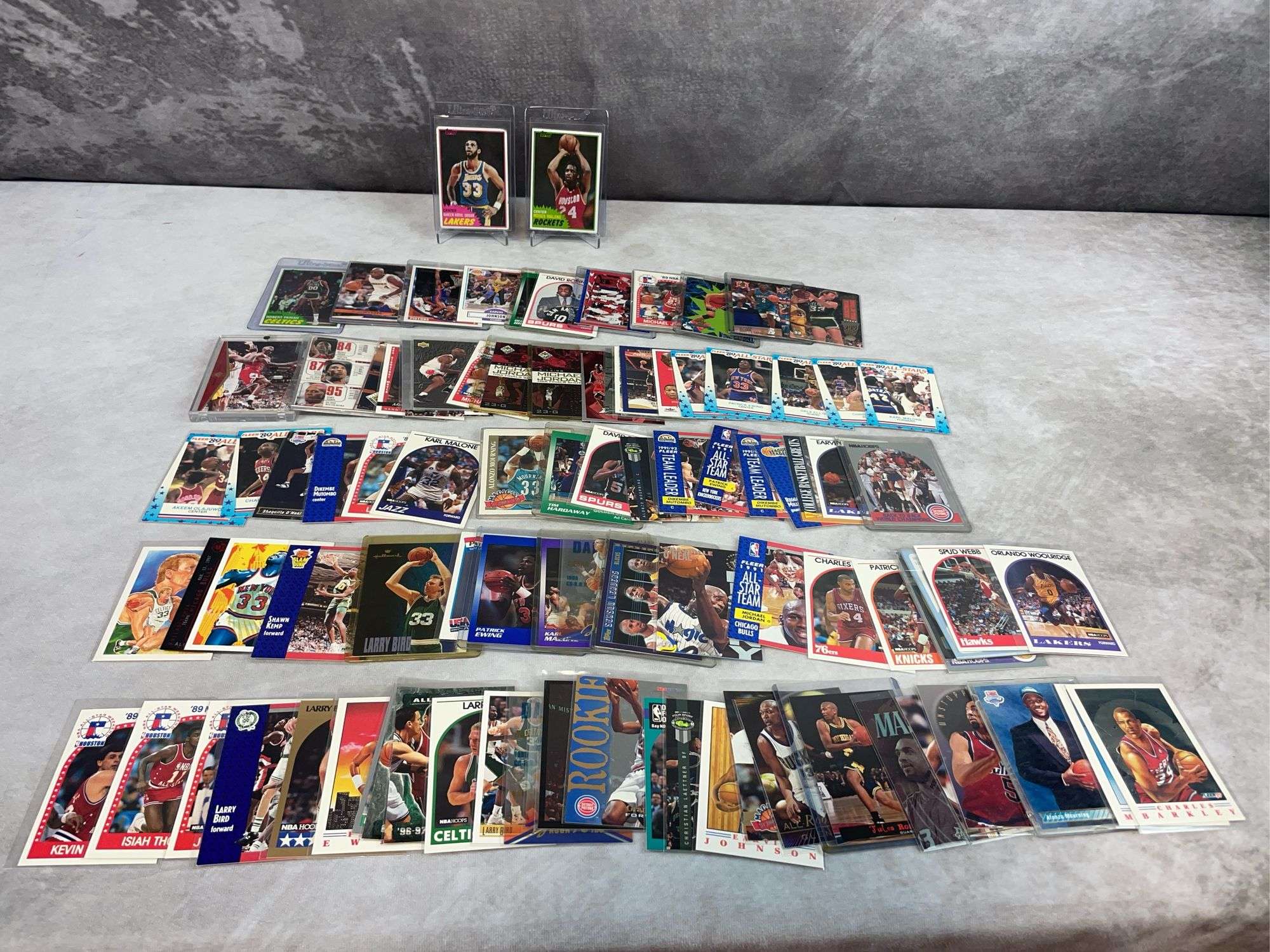 (90+) 1980's & 90's Basketball Cards - Jordan, Bird, Inverson, Kareem,& Others