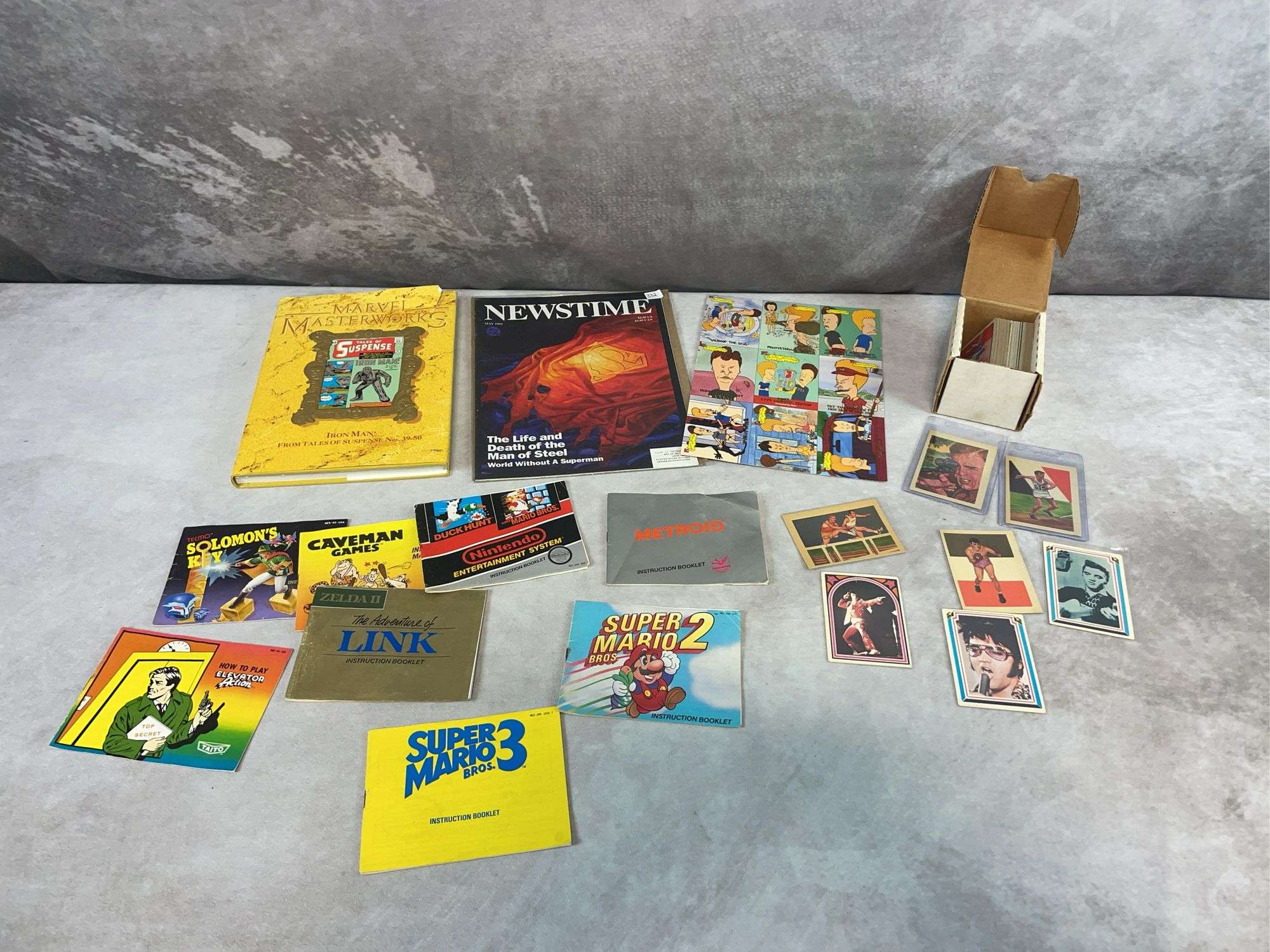 Dicky Tracy, Turtles, Elvis, Gum Cards, Nintendo Manuals, Book & Misc.