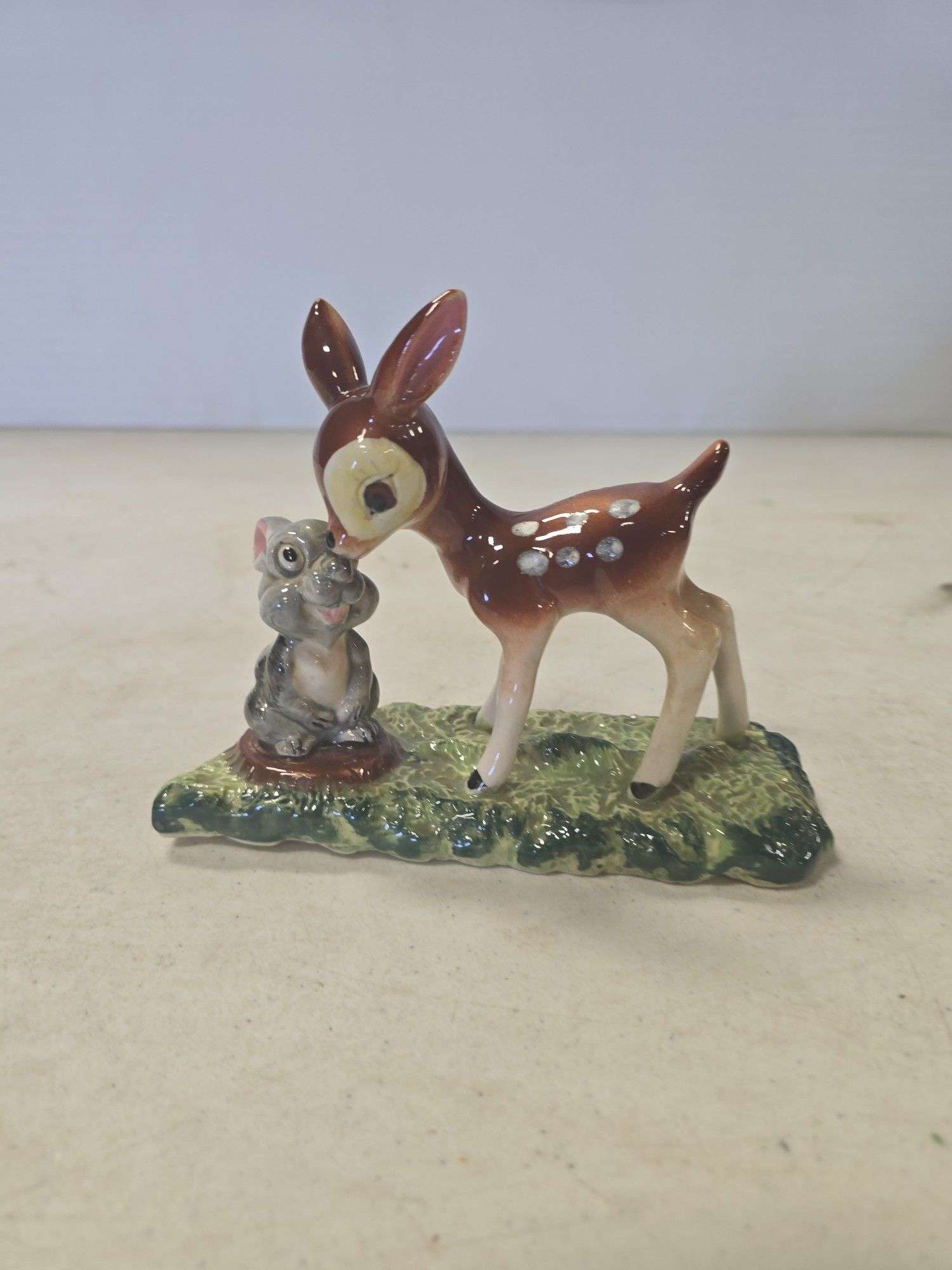 BAMBI AND RABBIT FIGURINE