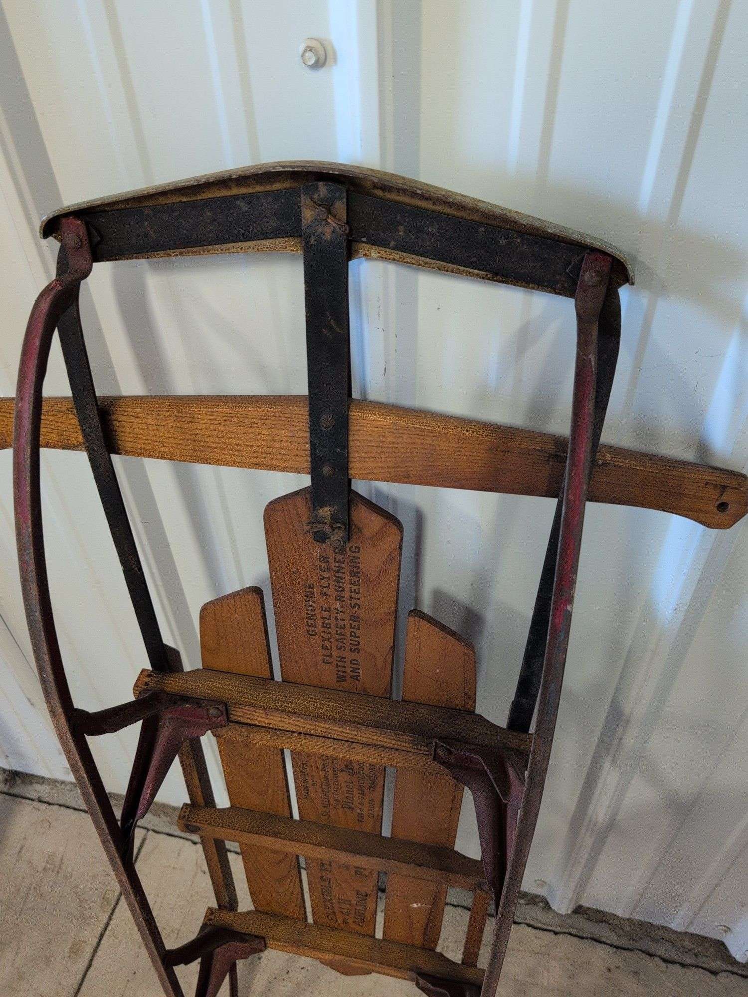 Vintage Flexible Flyer snow sled - 42" long