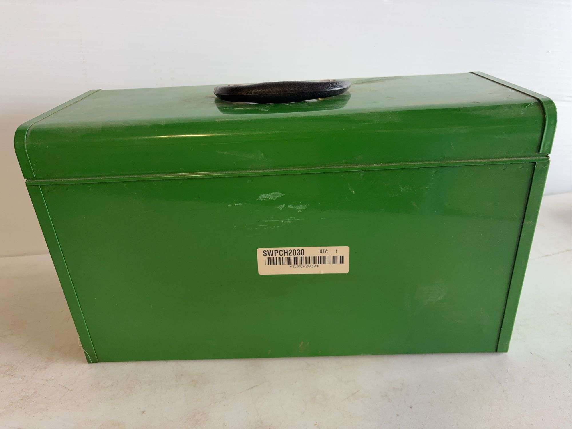 John Deere toolbox with projector film