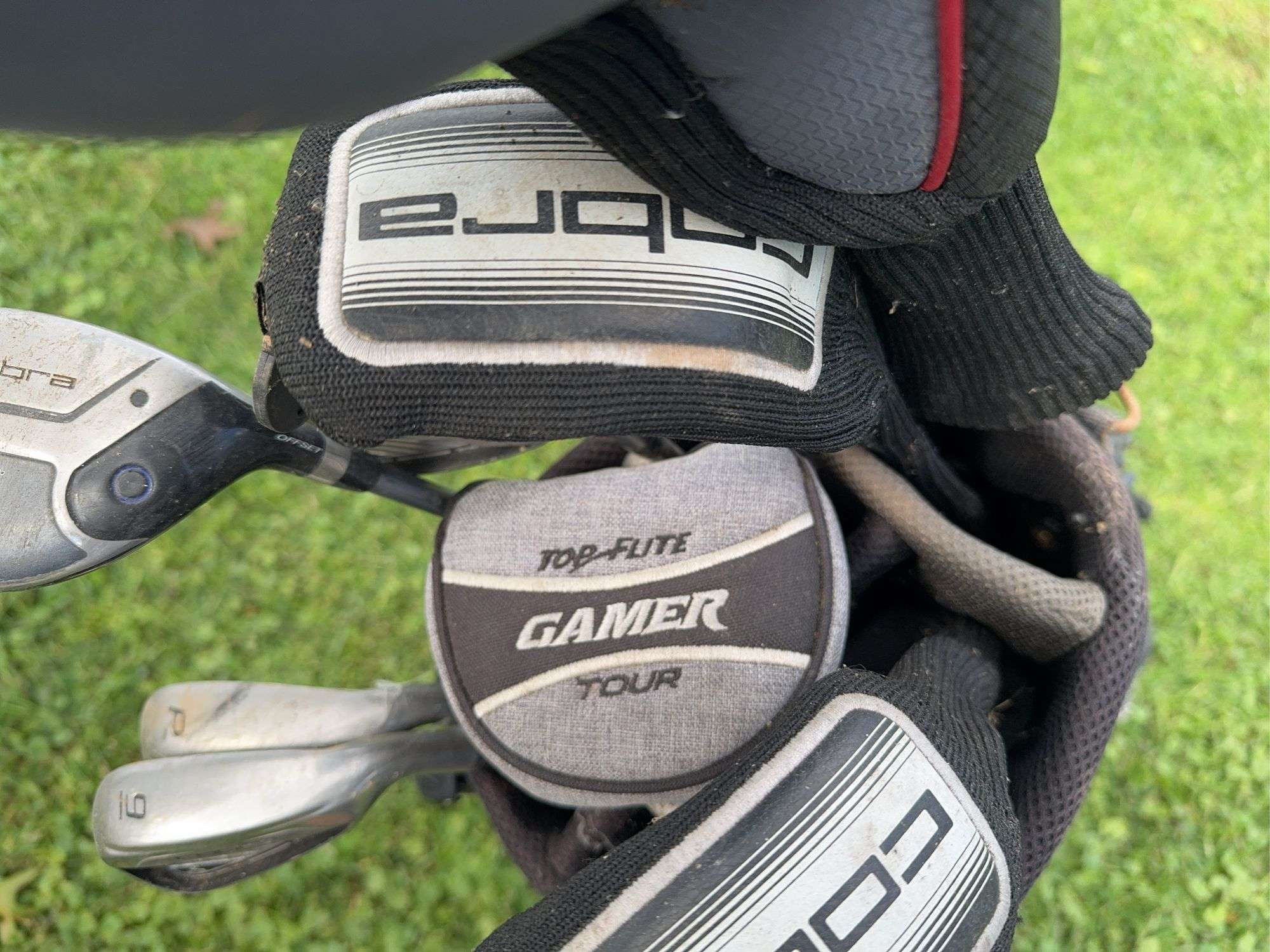 Cobra Golf Clubs w/ Callaway Bag and Top Flight Driver