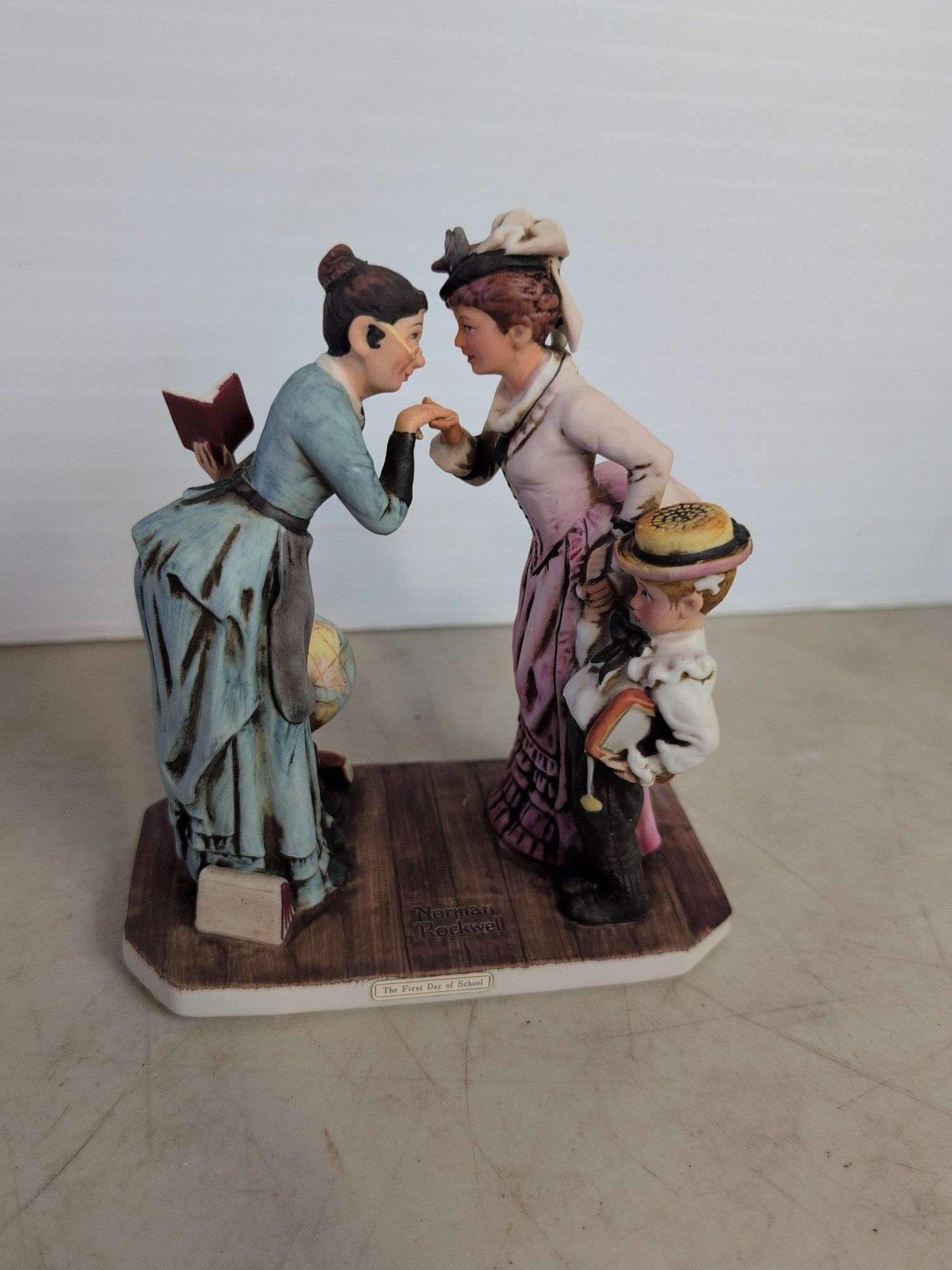 Porcelain Norman Rockwell figurine - First Day of School