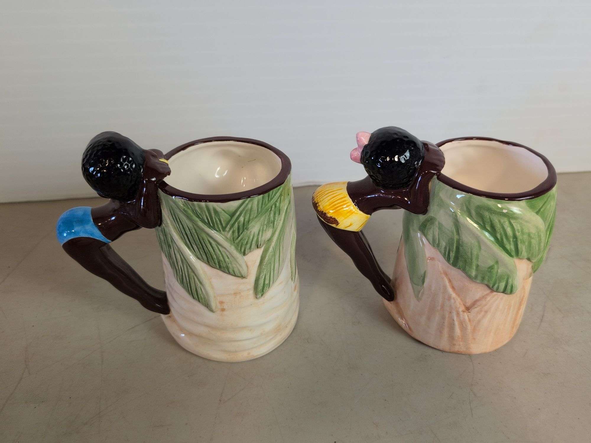 (2) 1987 Cleveland, Ohio Leadworks mugs