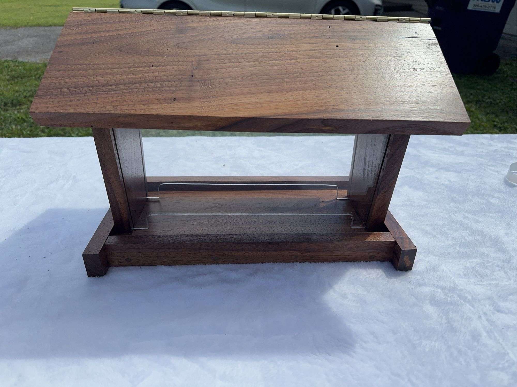 Homemade Wooden Bird Feeder