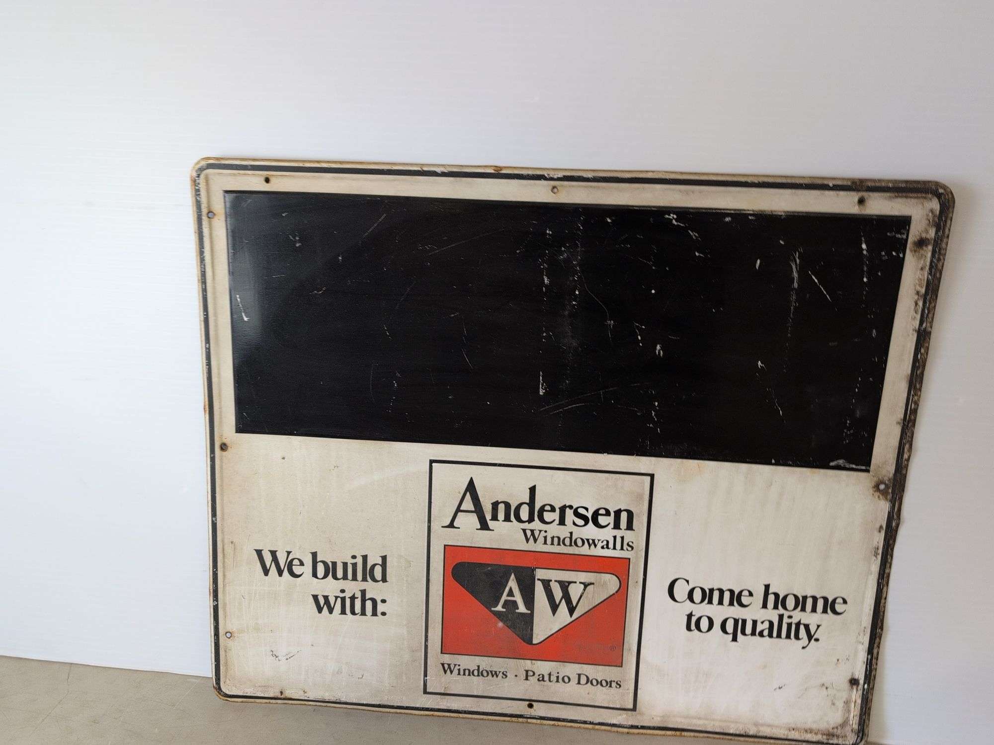 Anderson Windowalls metal sign - 36" x 30"
