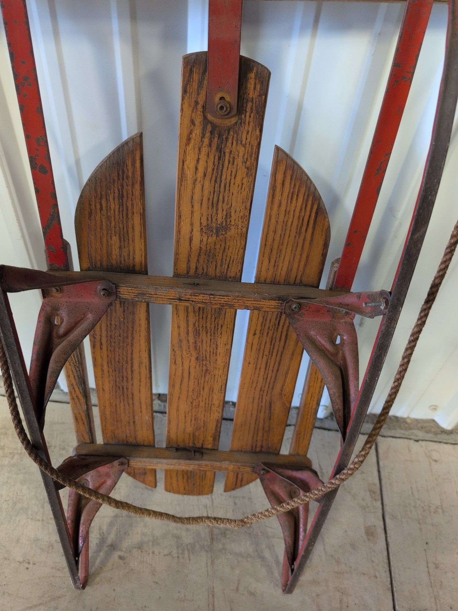 Vintage American snow sled - 38" long