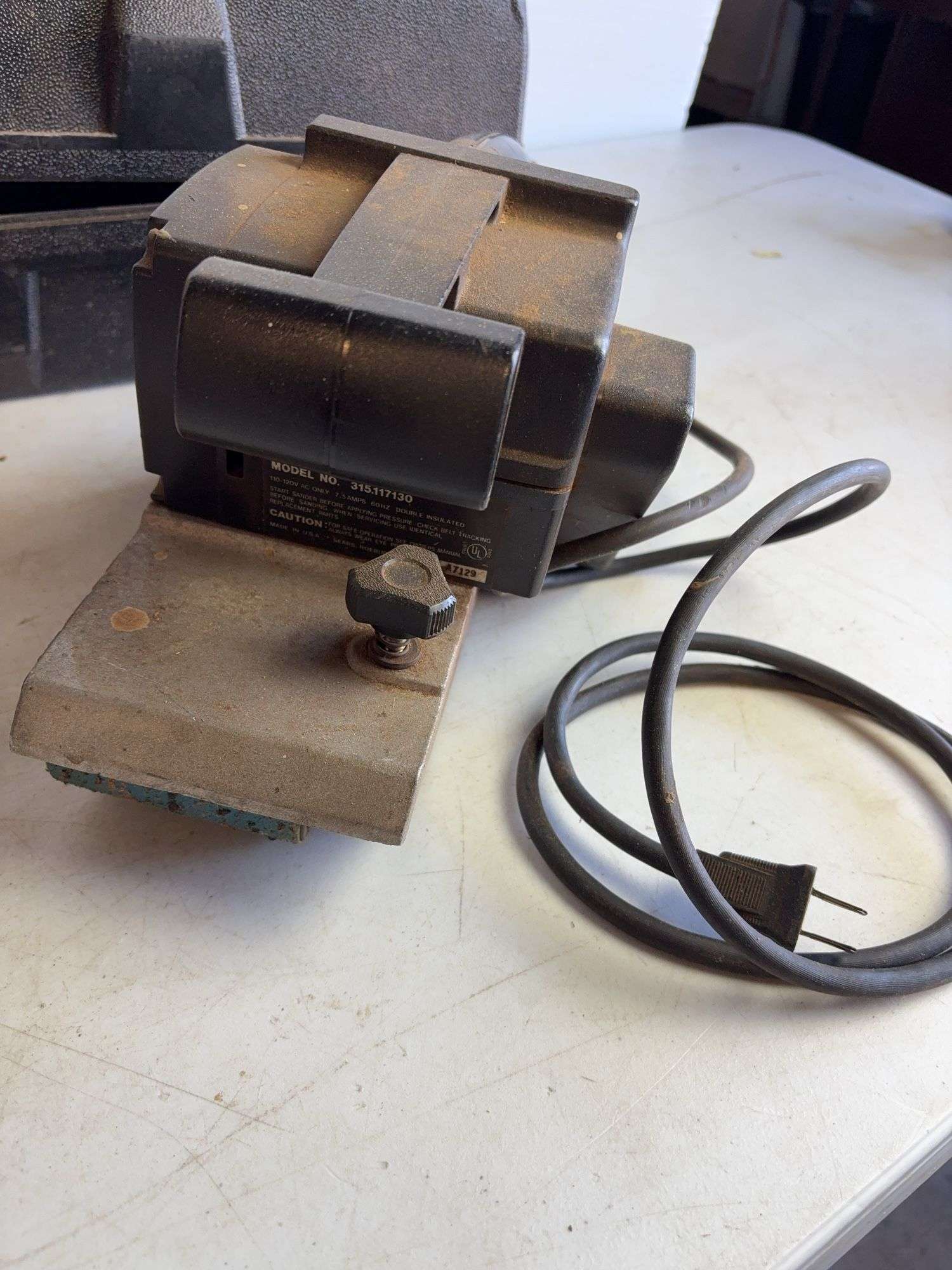 Sears/Craftsman belt sander, sockets, and driving bits