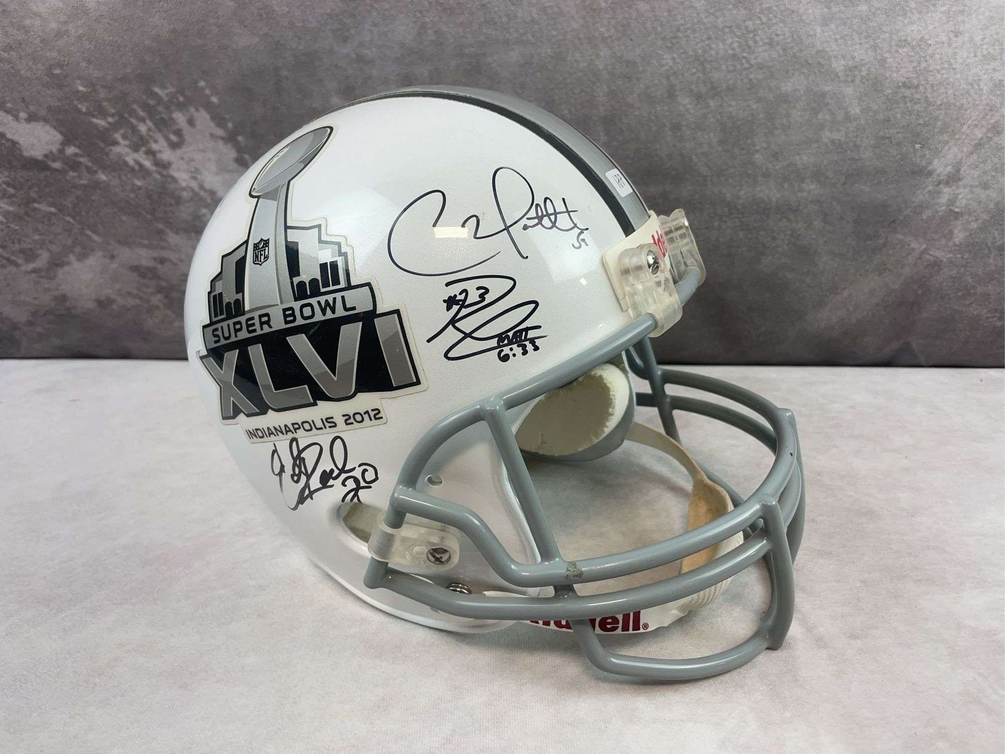 Full Size Super Bowl Helmet with 12 Signatures