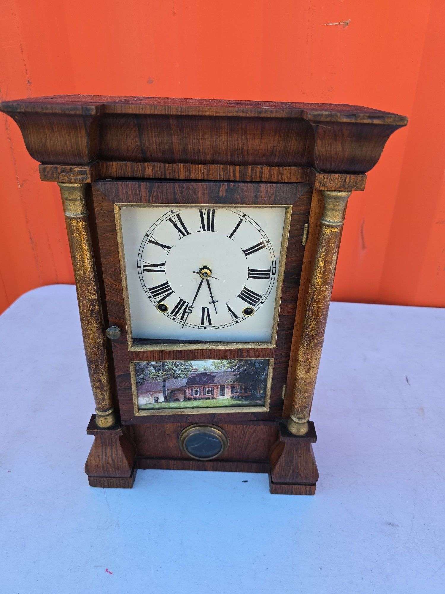 SETH THOMAS MINIATURE PILLAR & CORNICE CLOCK WORKS