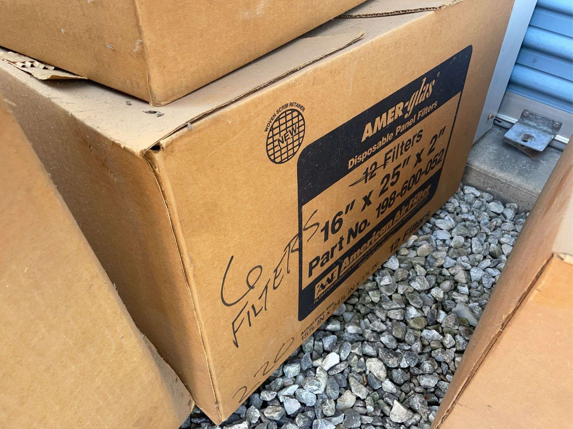 (4) boxes of air filters - various sizes