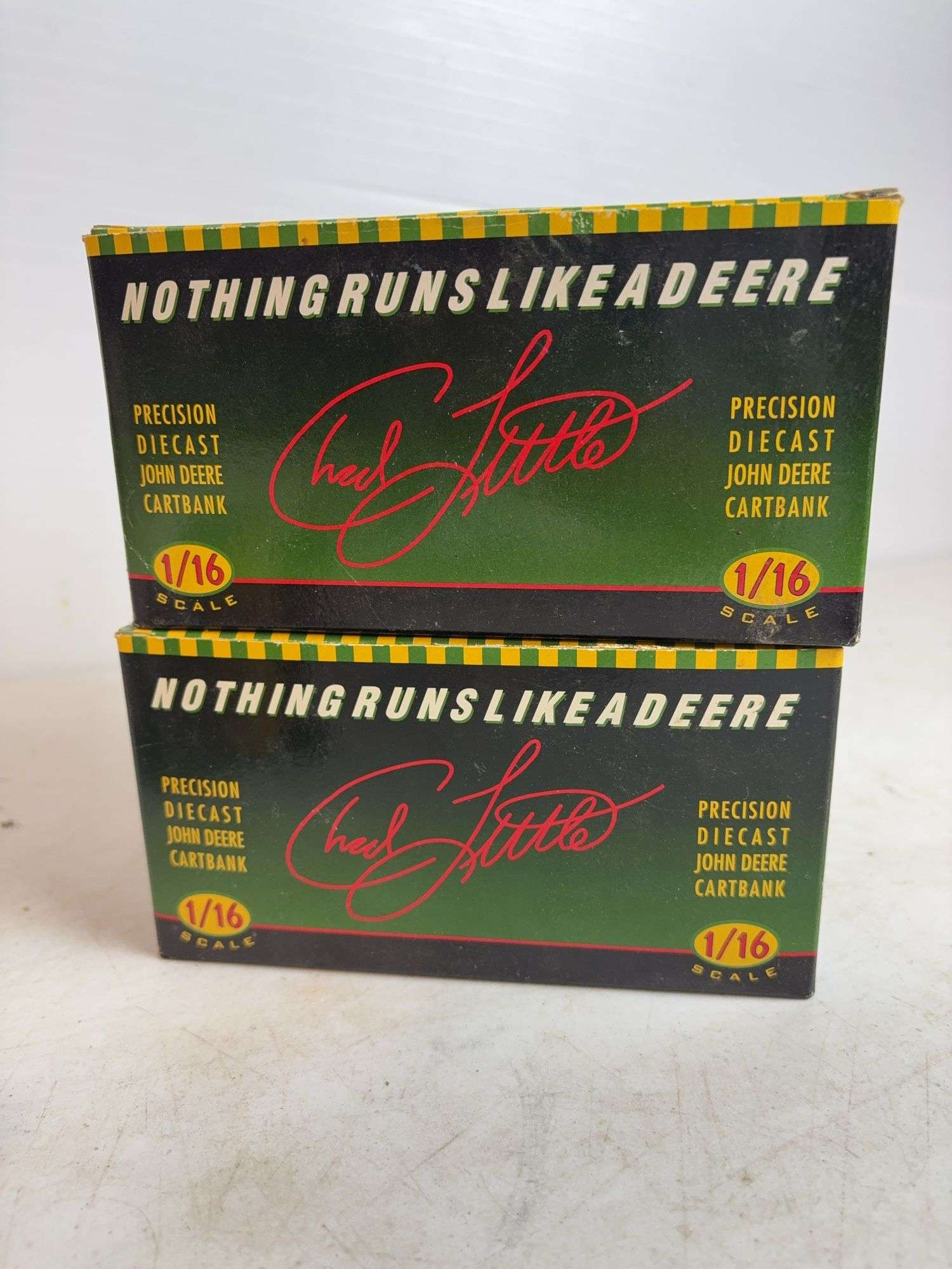 (2) John Deere Precision diecast cartbanks - 1/16 scale