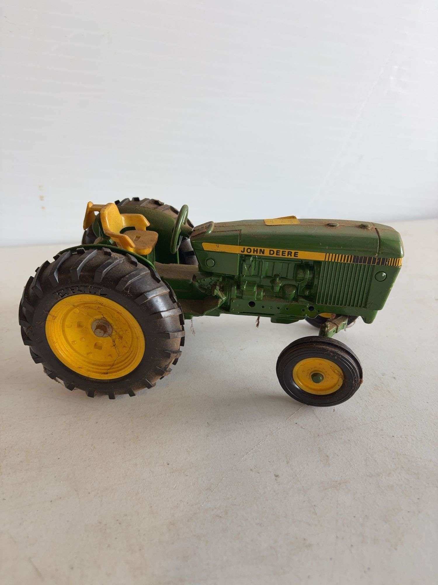 (2) John Deere die-cast model toy tractors
