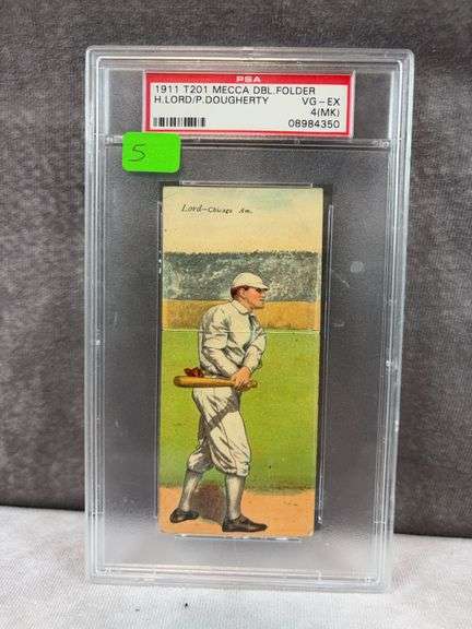 1911 T201, Mecca DBL FOLDER, Lord/Dougherty, PSA VG-EX