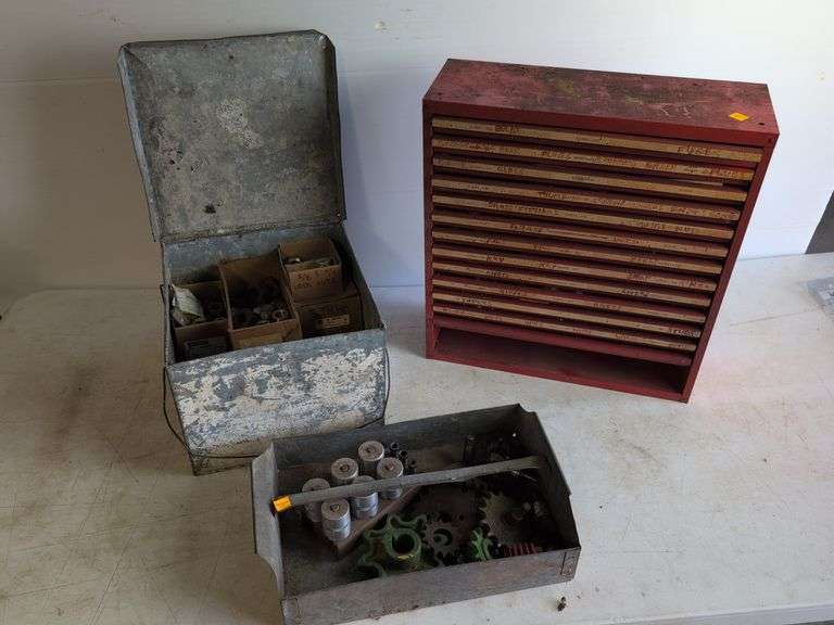 Hardware organizer with contents and more