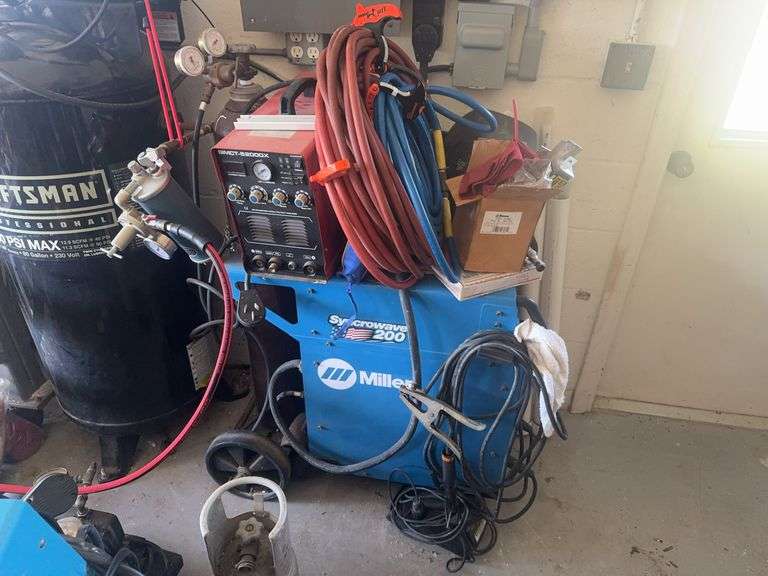 Miller Syncrowave 200 and Simadre Welders, Hoses, Parts