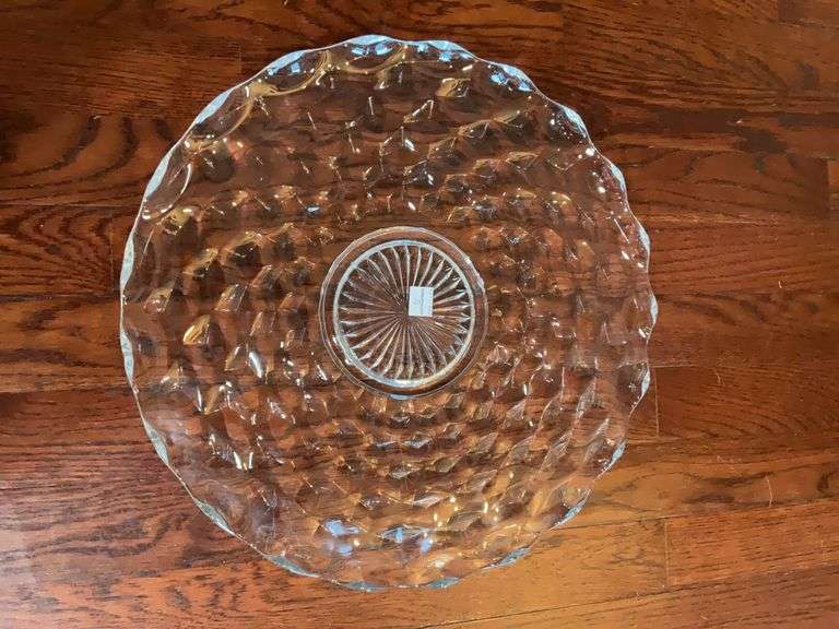 American Fostoria Cake Platter
