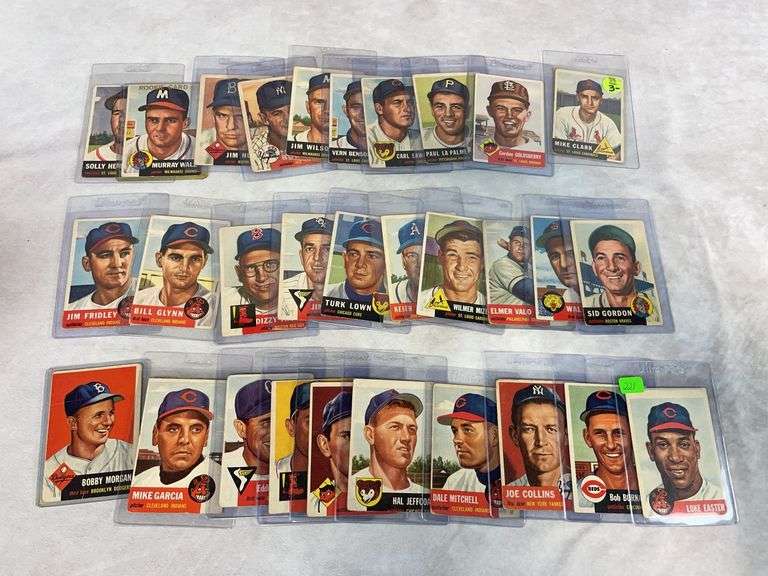 1953 Topps baseball group of 30, no duplicates, all in order