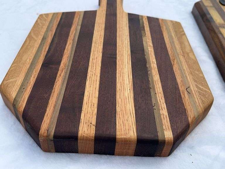 (2) Homemade Wooden Charcuterie Boards