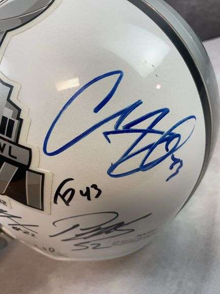 Full Size Super Bowl Helmet with 12 Signatures