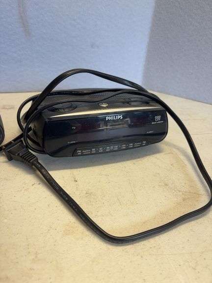 2 Clock Radios , Clear Glass Candy Dish, Hi Fi Stereo