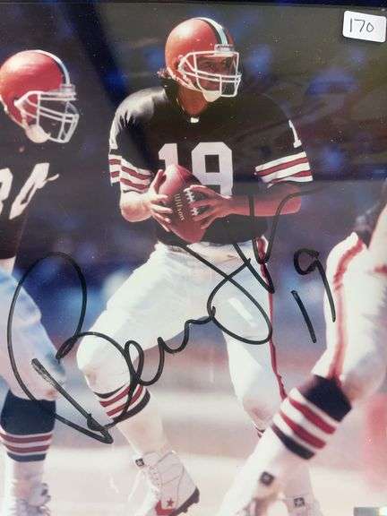 Bernie Kosar & Brian Sipe Signed Photos - Kosar & Byner Signed Poster