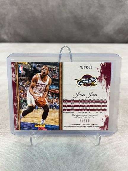 2015-16 Panini Court Kings #CK-JJ James Jones On-Card Auto Cavaliers