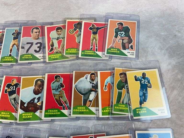 1960 Fleer football, 46 cards, no duplicates: Banda plus 3 Rookies