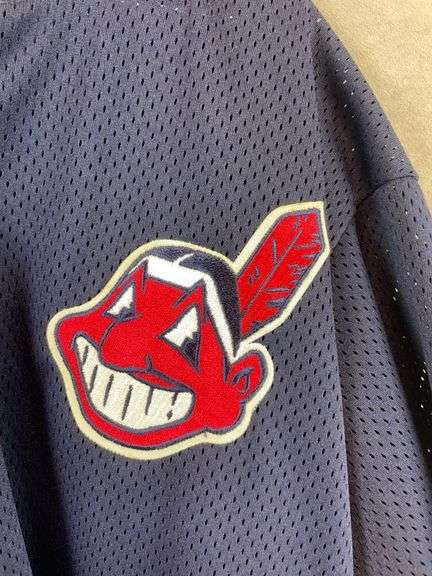 Cleveland Indians Wahoo jersey, 1997 All-Star,  XL, blue/red letters, Diamond collection