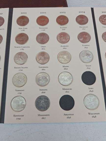 133 STATE QUARTERS IN 2 ALBUMS