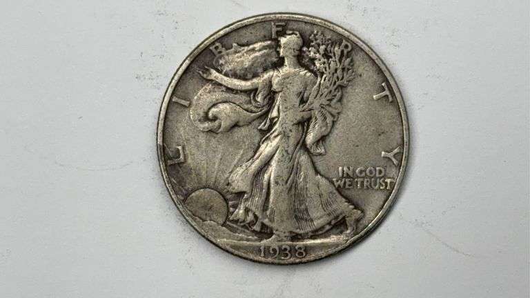 1938 Walking Liberty Half Dollar