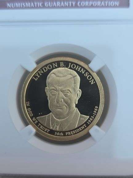 2015S LONDON B. JOHNSON PRESIDENTIAL DOLLAR NGC PF69 ULTRA CAMEO