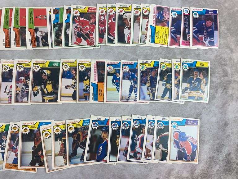 1983-1984 O.P.C. Hockey 100+ cards, no duplicates, all in order