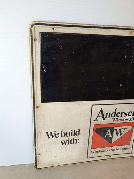 Anderson Windowalls metal sign - 36" x 30"
