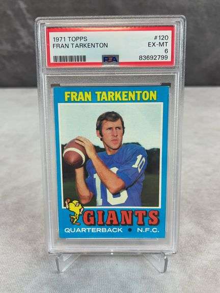 1971 Topps Fran Tarkenton #120 - PSA 6