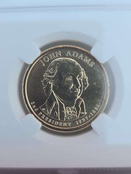 2007P JOHN ADAMS PRESIDENTIAL DOLLAR NGC BU