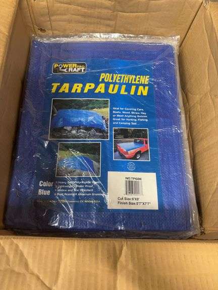 11 Poly Tarps 6’x8’ ( New)