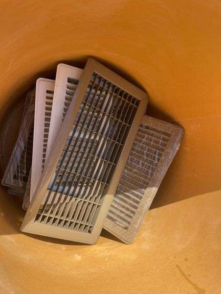 Drum with registers and weather stripping