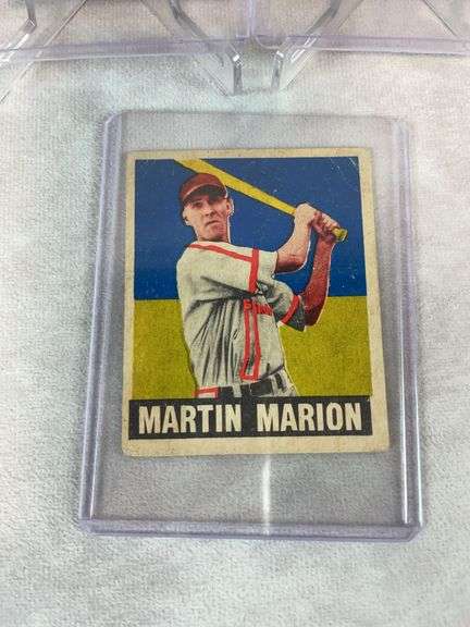 1949 Leaf baseball: Jim Hegan, Martin Marion, Priddy