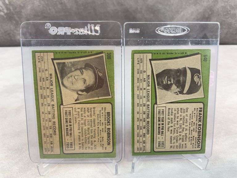 1972 Topps baseball: Frank Robinson & Brooks Robinson